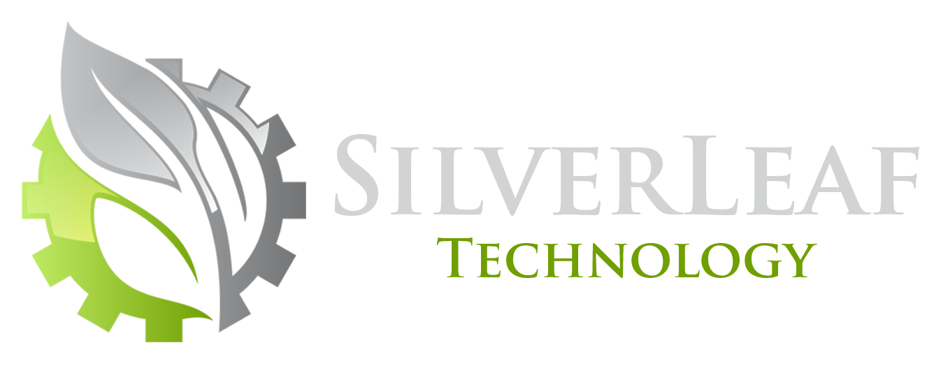 A black and white logo of silverlight technologies.